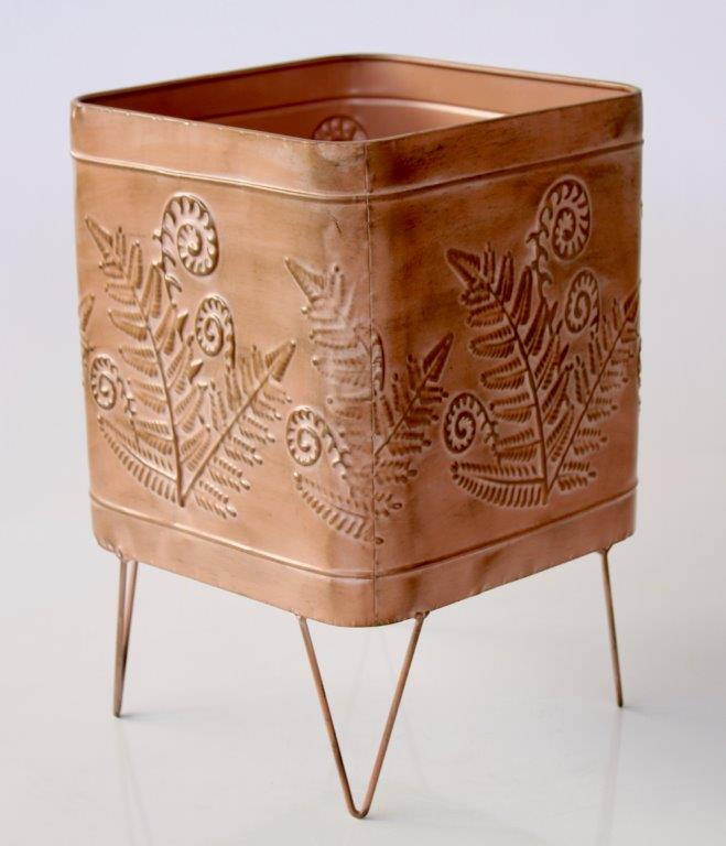 Square Metal Planter On Feet
